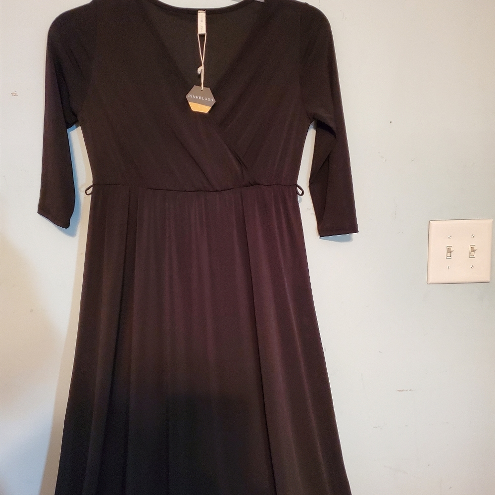 Pinkblush  black long dress. Nwt